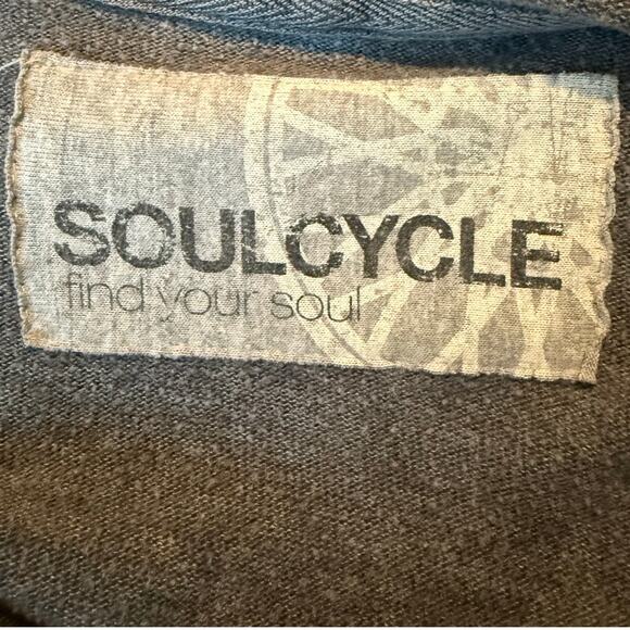 Soulcycle Zip-Up Sweatshirt Lightweight Hoodie Womens Size XS Grey & White - Picture 4 of 8